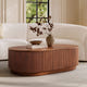 Esmond Fluted Oval Coffee Table (55")