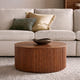 Esmond Fluted Round Lift-Top Coffee Table (35")