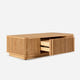 Linora Natural Fluted Coffee Table (52")