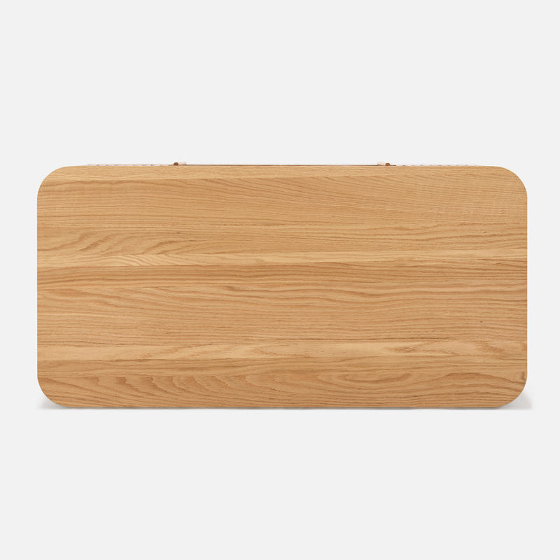Linora Natural Fluted Coffee Table (52")