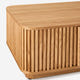 Linora Natural Fluted Coffee Table (52")