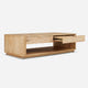 Aven Natural Curved Coffee Table (55'')