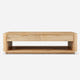 Aven Natural Curved Coffee Table (55'')