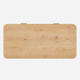 Aven Natural Curved Coffee Table (55'')