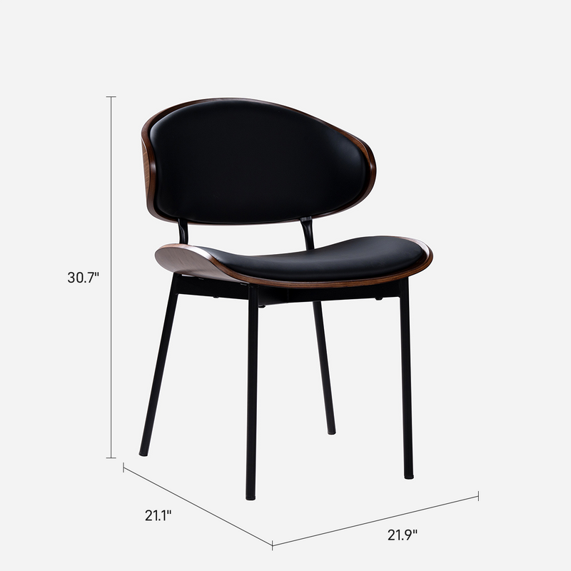 Helios Leather Dining Chairs (Set of 2)