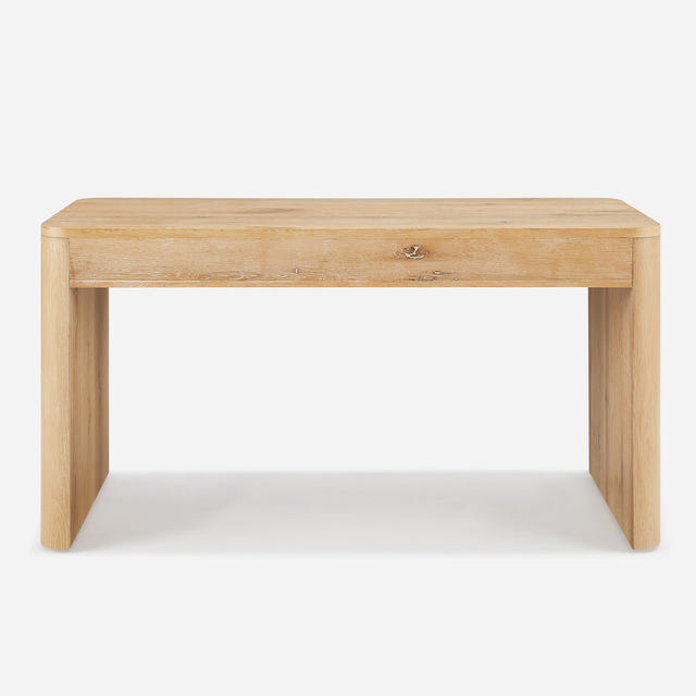 Aven Natural Curved Office Desk (60'')
