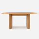 Linora Natural Fluted Dining Table (72")