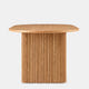 Linora Natural Fluted Dining Table (72")