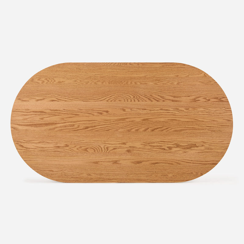 Linora Natural Fluted Dining Table (72")