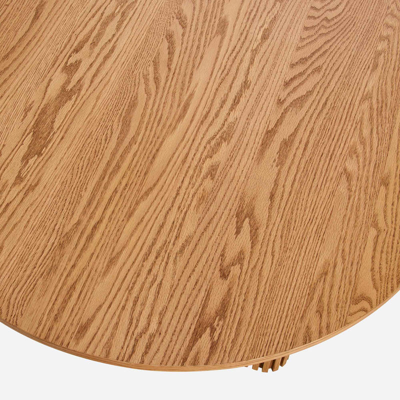 Linora Natural Fluted Dining Table (72")