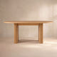 Linora Natural Fluted Dining Table (72")