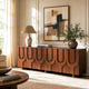 Vidar Carved Mindi Wood Media Console (78")