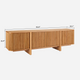 Linora Natural Fluted Media Console (84")