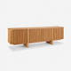 Linora Natural Fluted Media Console (84")