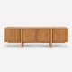Linora Natural Fluted Media Console (84")