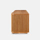 Linora Natural Fluted Media Console (84")