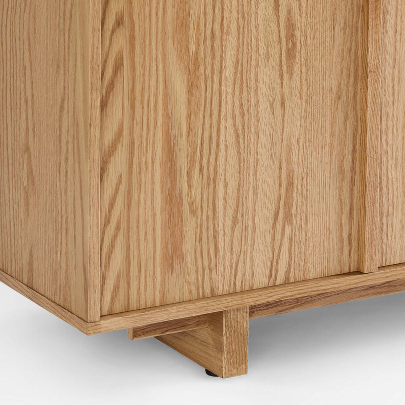Walden Natural Geometric Media Console (72'')