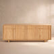 Walden Natural Geometric Media Console (72'')