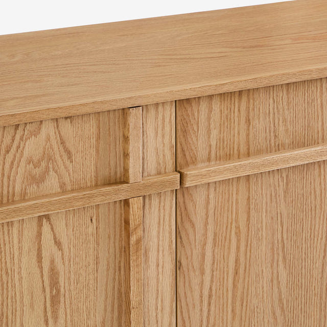 Walden Natural Geometric Media Console (72'')
