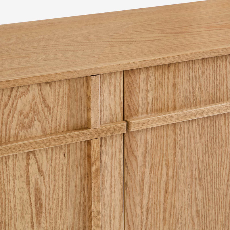 Walden Natural Geometric Media Console (72'')