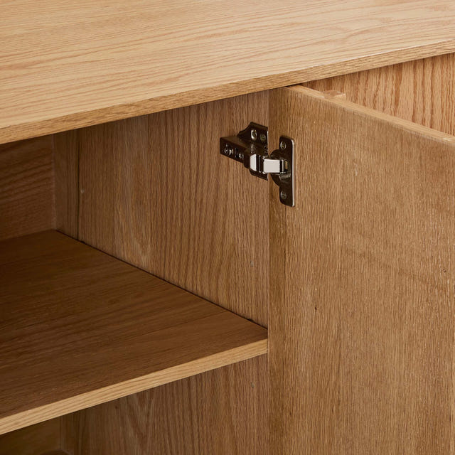 Walden Natural Geometric Media Console (72'')