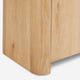 Aven Natural Curved Media Console (84'')