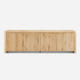 Aven Natural Curved Media Console (84'')