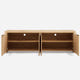 Aven Natural Curved Media Console (84'')