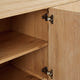 Aven Natural Curved Media Console (84'')