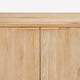 Aven Natural Curved Media Console (84'')