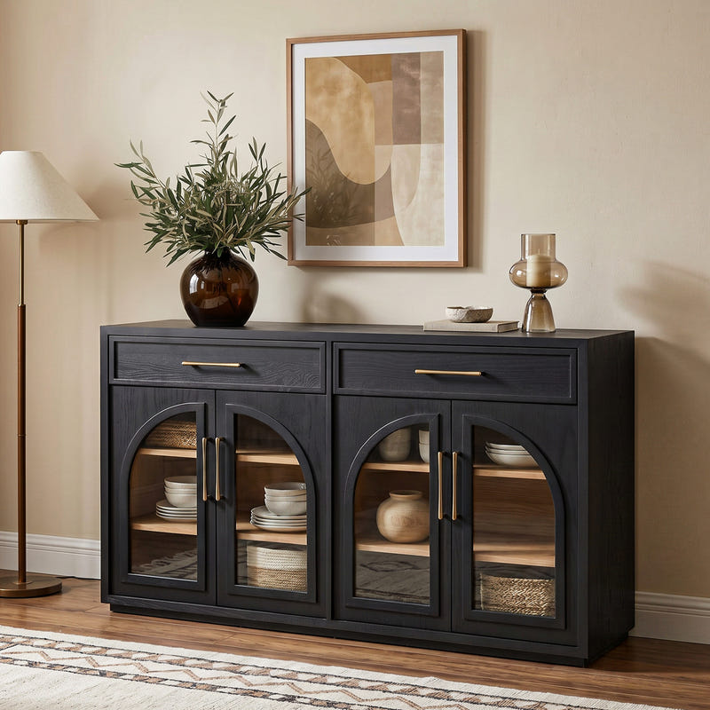 Artemis Two-Tone Arched Sideboard (63")
