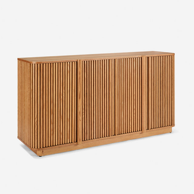 Linora Natural Fluted Sideboard (66")