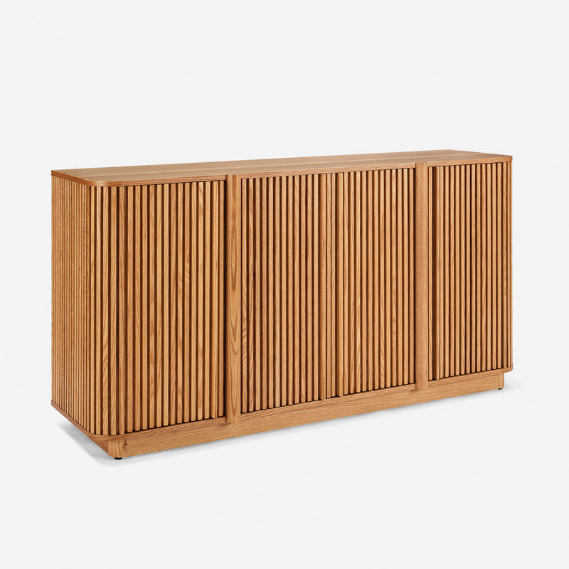 Linora Natural Fluted Sideboard (66")