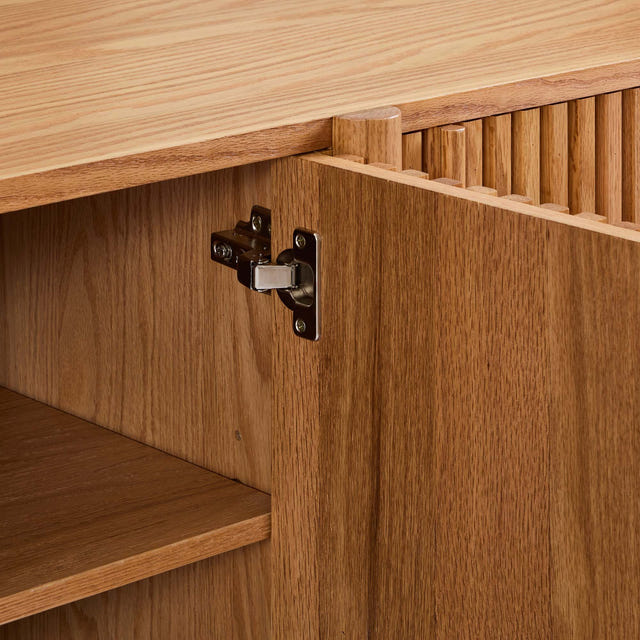 Linora Natural Fluted Sideboard (66")
