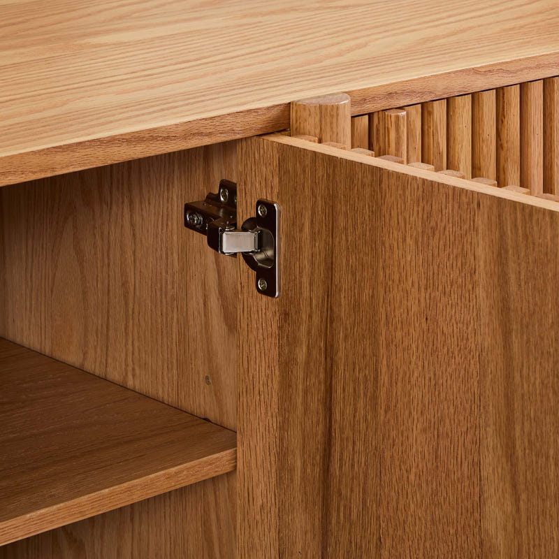 Linora Natural Fluted Sideboard (66")