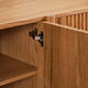 Linora Natural Fluted Media Console (84")