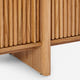 Linora Natural Fluted Media Console (84")