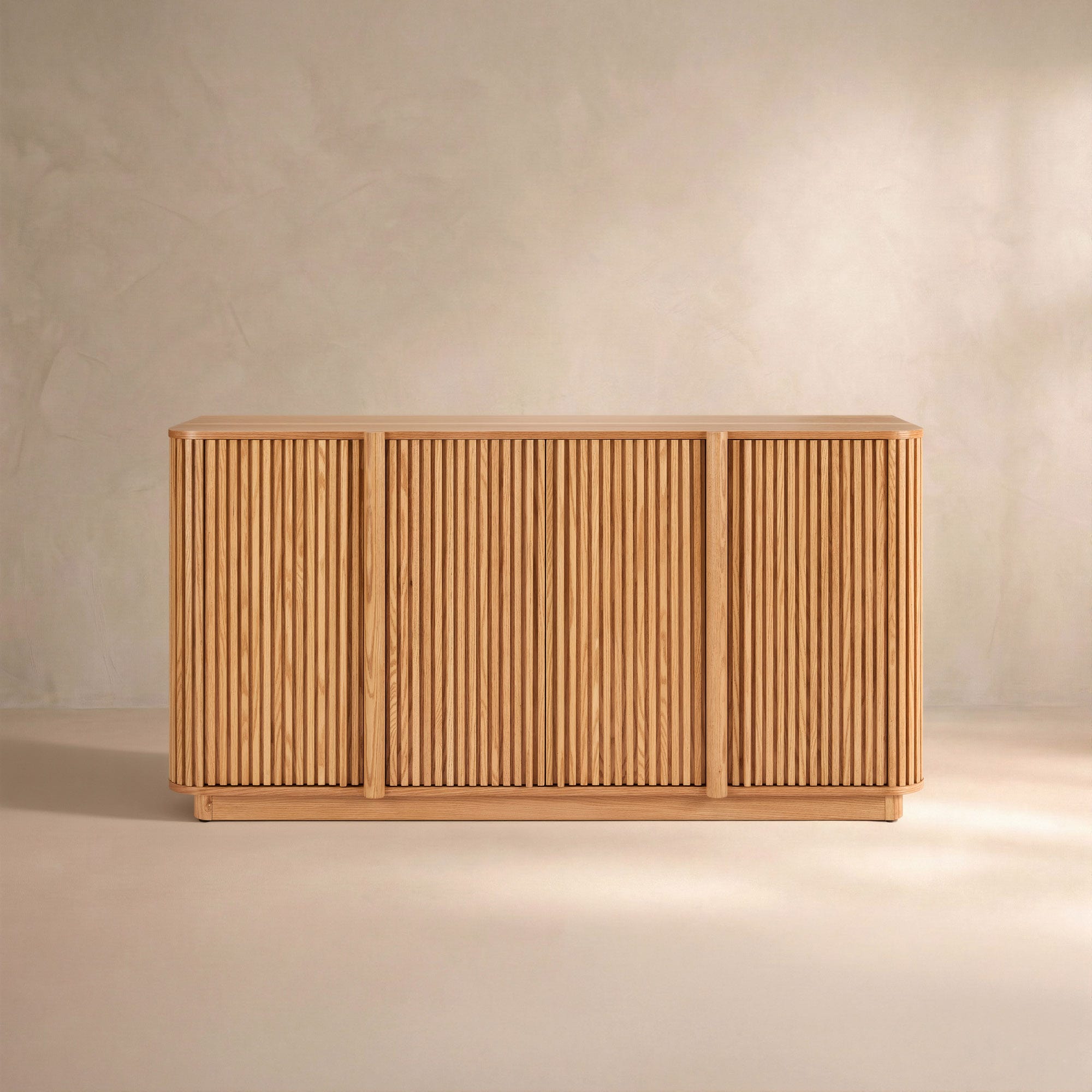 Linora Natural Fluted Sideboard (66")