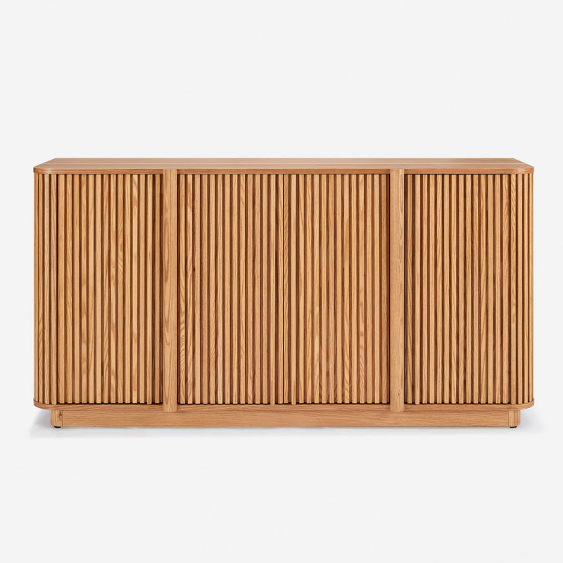 Linora Natural Fluted Sideboard (66")