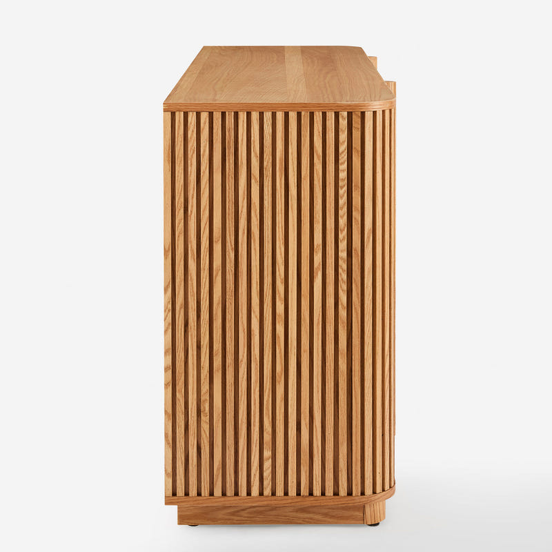Linora Natural Fluted Sideboard (66")