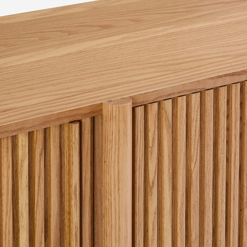 Linora Natural Fluted Sideboard (66")