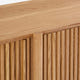 Linora Natural Fluted Media Console (84")