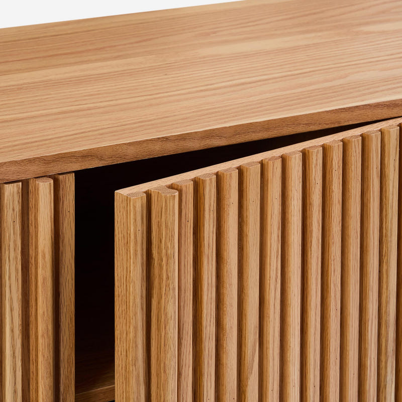 Linora Natural Fluted Sideboard (66")