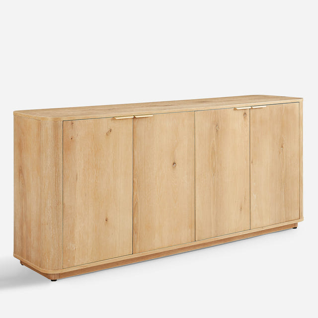 Aven Natural Curved Sideboard (72'')