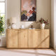 Aven Natural Curved Sideboard (72'')