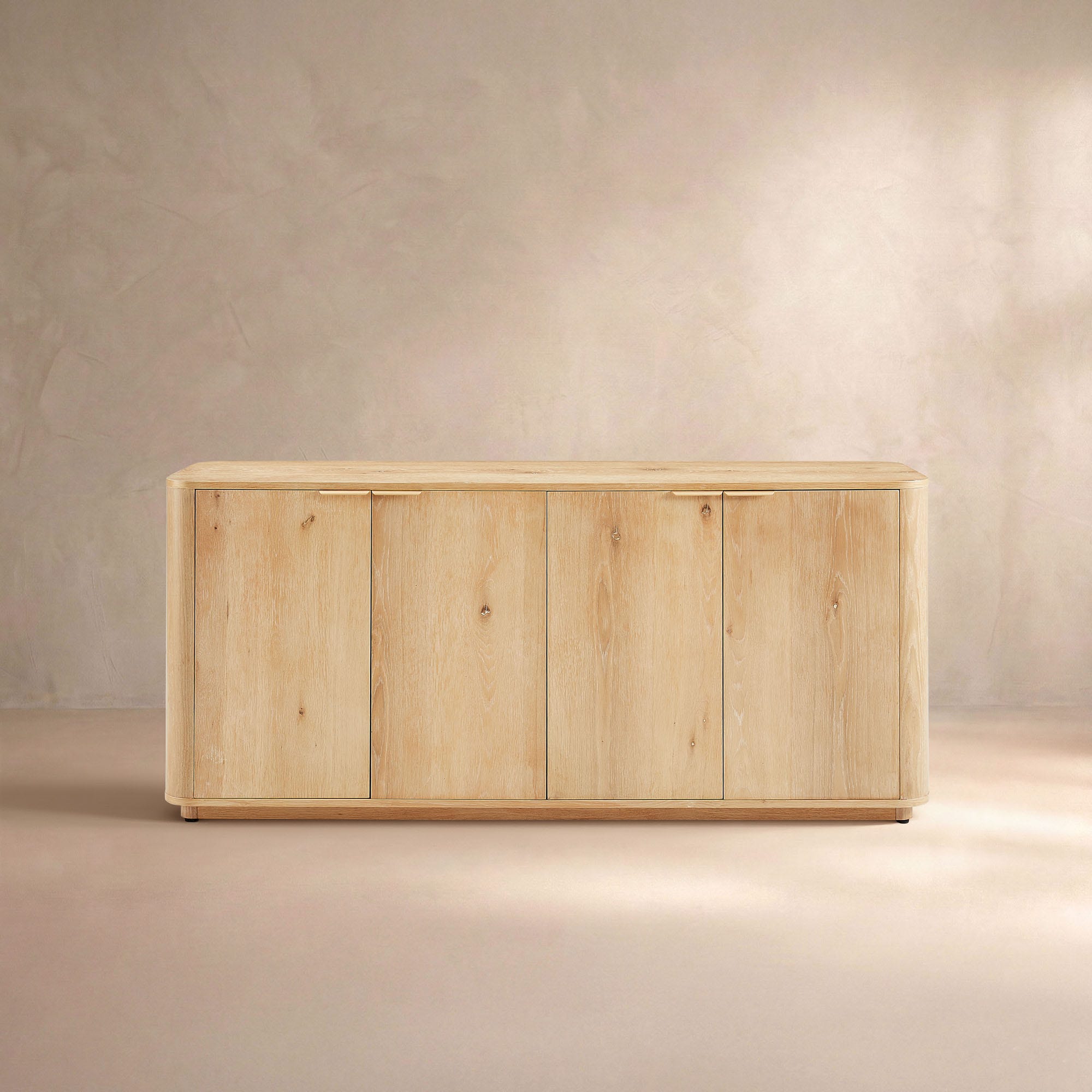 Aven Natural Curved Sideboard (72'')