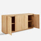 Aven Natural Curved Sideboard (72'')