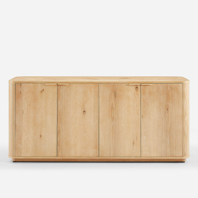 Aven Natural Curved Sideboard (72'')