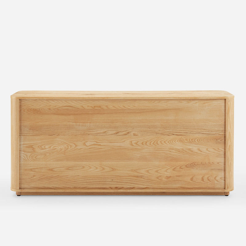 Aven Natural Curved Sideboard (72'')