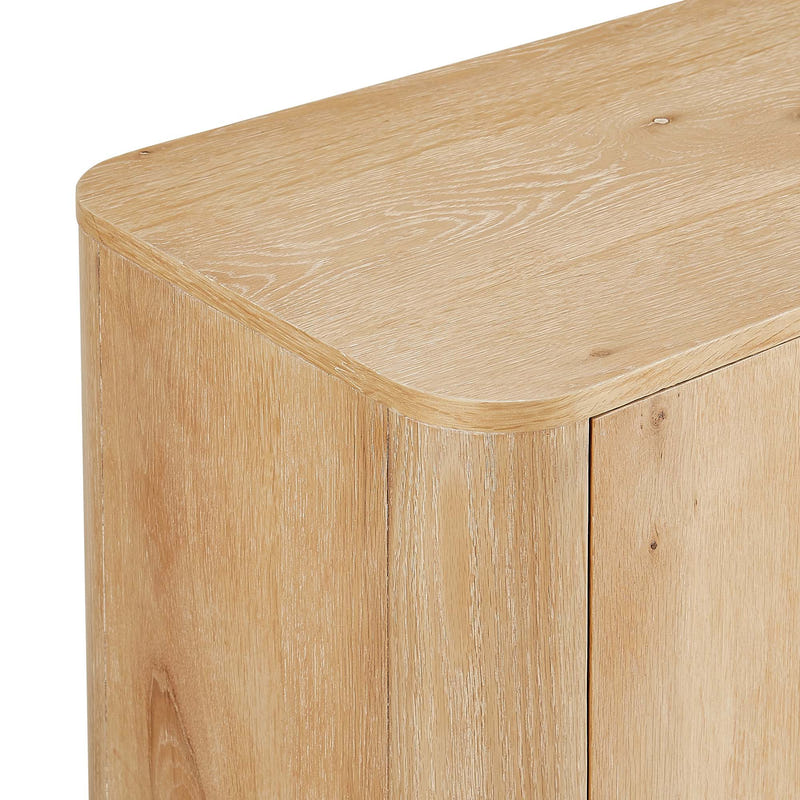 Aven Natural Curved Sideboard (72'')